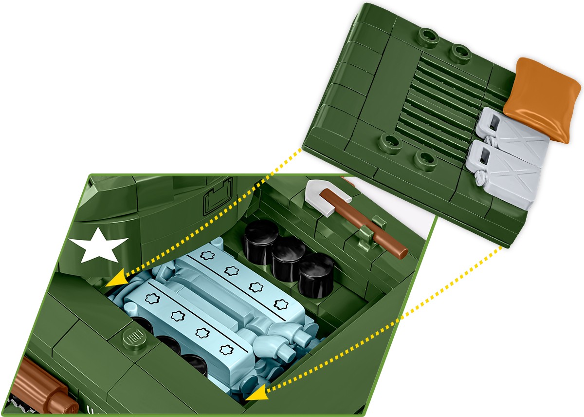Gradbeni bloki Sherman M4A2E8 Tank, 865 kosov 7