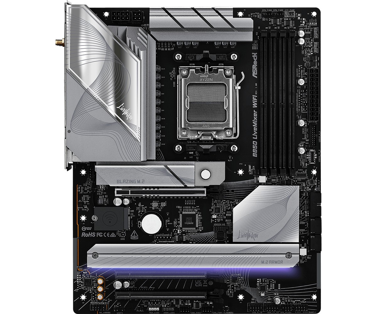 Matična plošča LIVEMIXER WIFI AM5, 4xDDR5, USB3.2, ATX 3