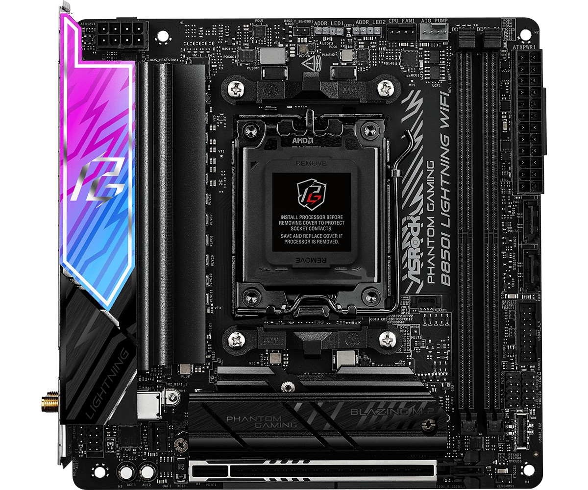 Matična plošča B850I LIGHTNING WIFI AM5, 2xDDR5, ITX 3