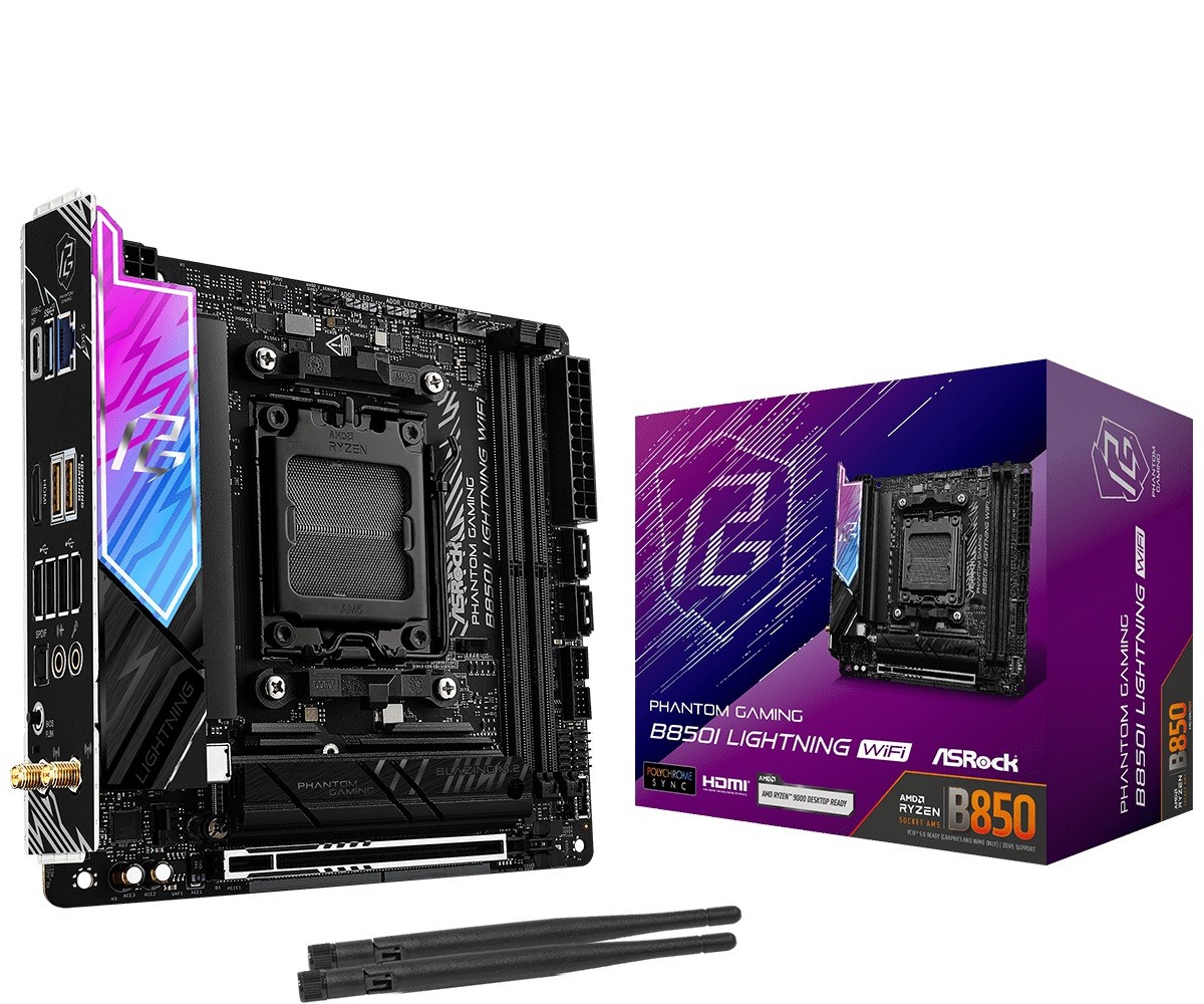 Matična plošča B850I LIGHTNING WIFI AM5, 2xDDR5, ITX