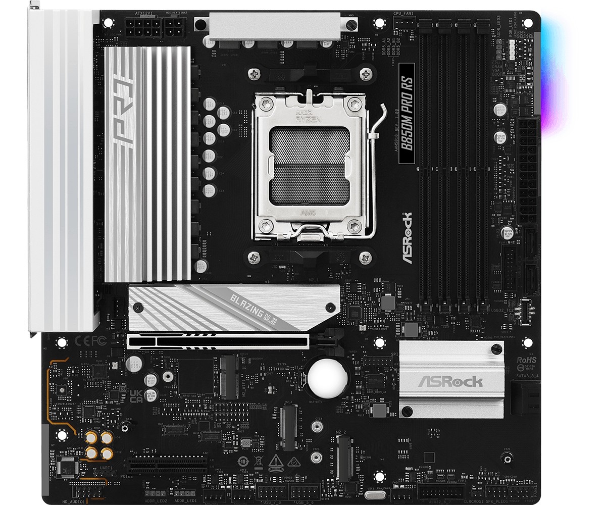 Matična plošča B850M PRO RS AM5, 4xDDR5, mATX 3