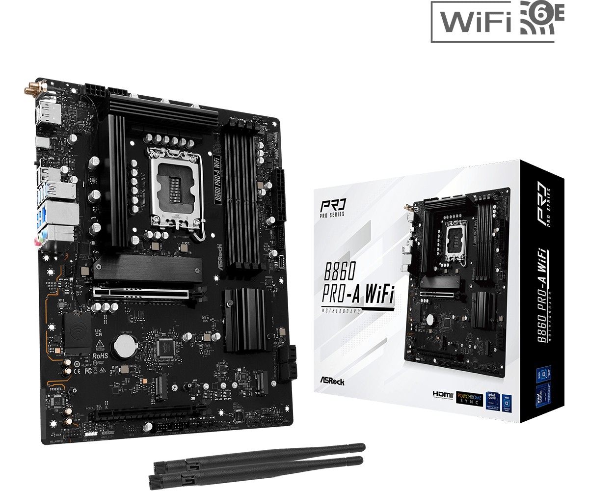 Matična plošča B860 PRO-A WIFI s1851, 4xDDR5, ATX