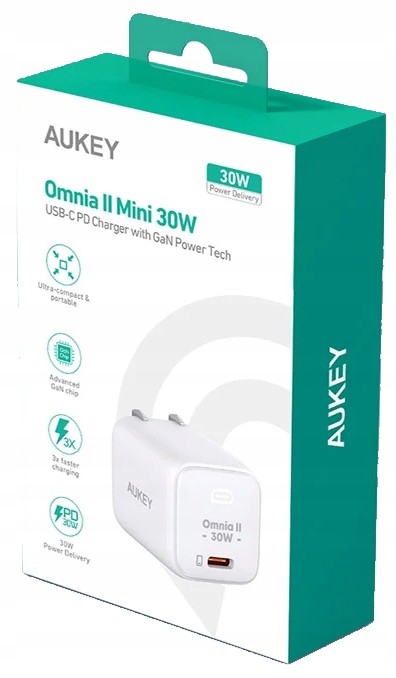 Omrežni polnilnik Omnia II Mini, USB-C Power Delivery 30W 2