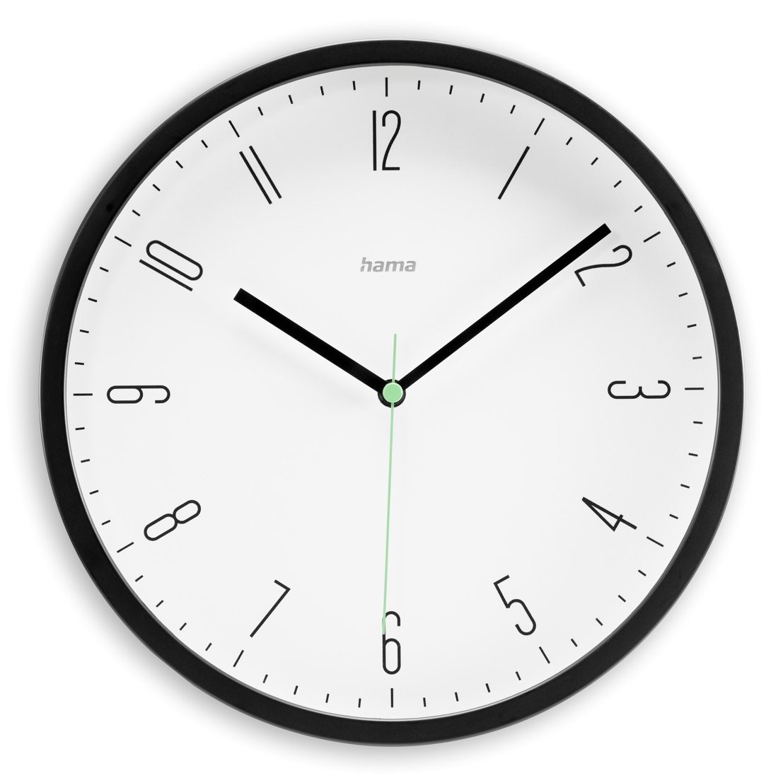 Stenska ura Capri, 25 cm, črna