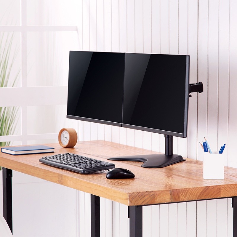 Stojalo za 2 monitorja, 17-32 palcev, jeklo 4