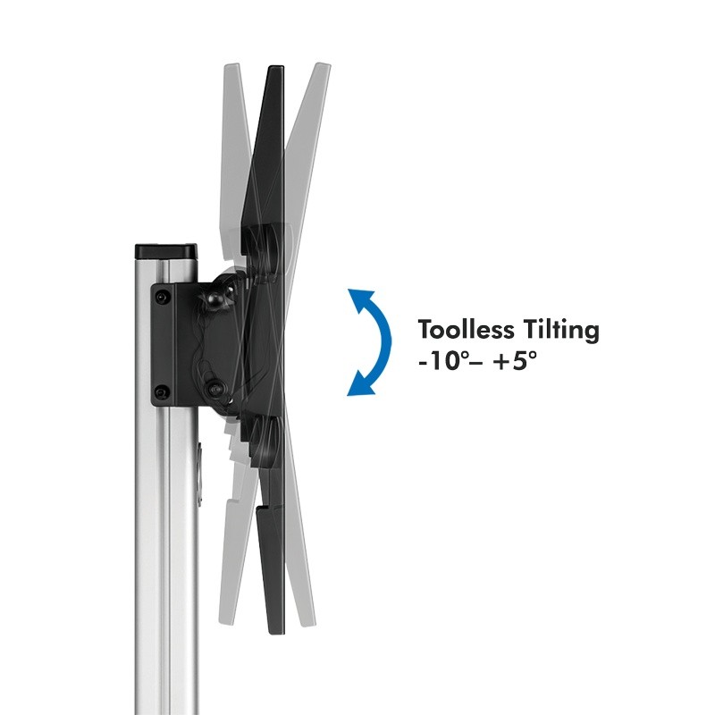 Voziček za TV/monitor, 37-86", max. 50 kg 5