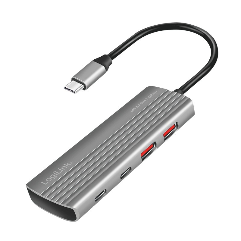 USB Hub 3.2 Gen2, 2xUSB-A, 2xUSB-C, PD 100W