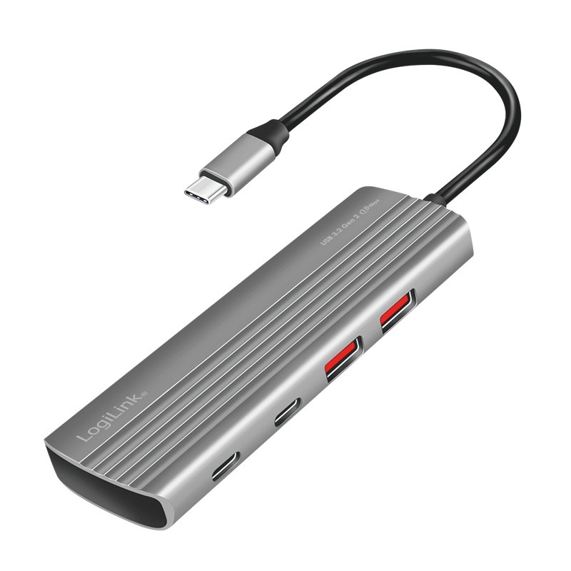 USB Hub 3.2 Gen2, 2xUSB-A, 5xUSB-C, PD 100W