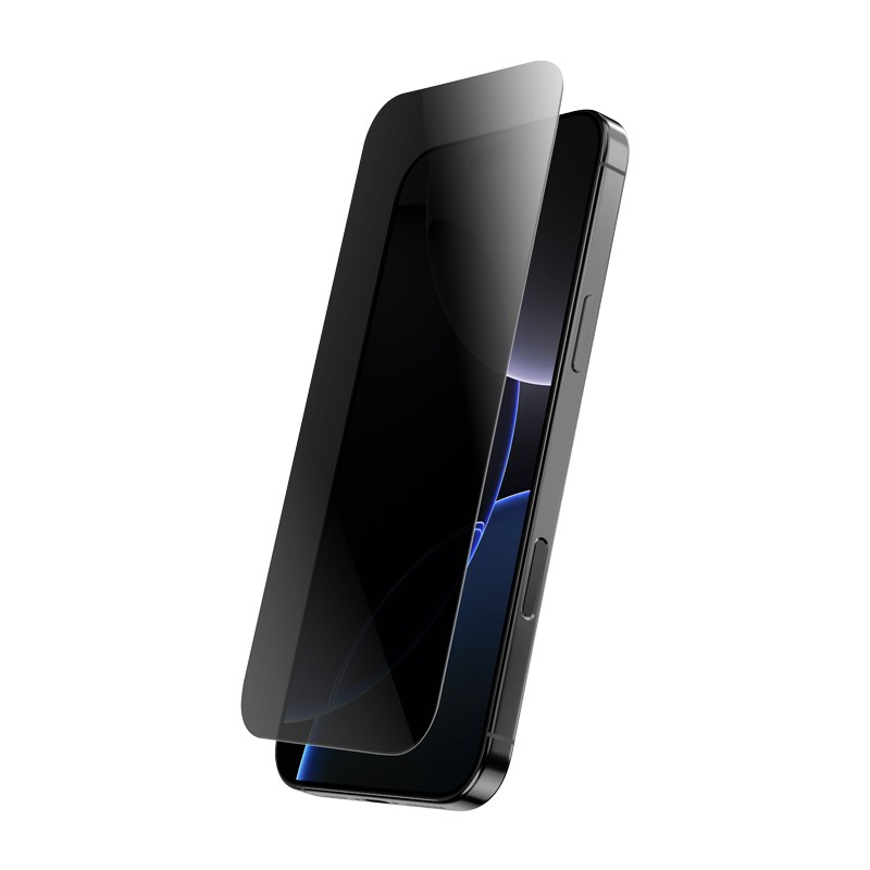 Kaljeno 3D steklo CRONG Privacy Armour Glass za iPhone 17e/16e/14/13/13 Pro 2