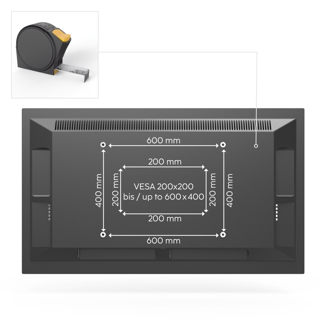Vrtljivi nosilec za LCD/LED zaslon, 600x400 mm 4