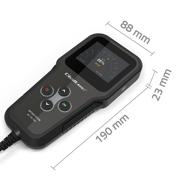 Digitalni tester akumulatorjev 3v1 z LCD (6V, 12V, 24V) 8