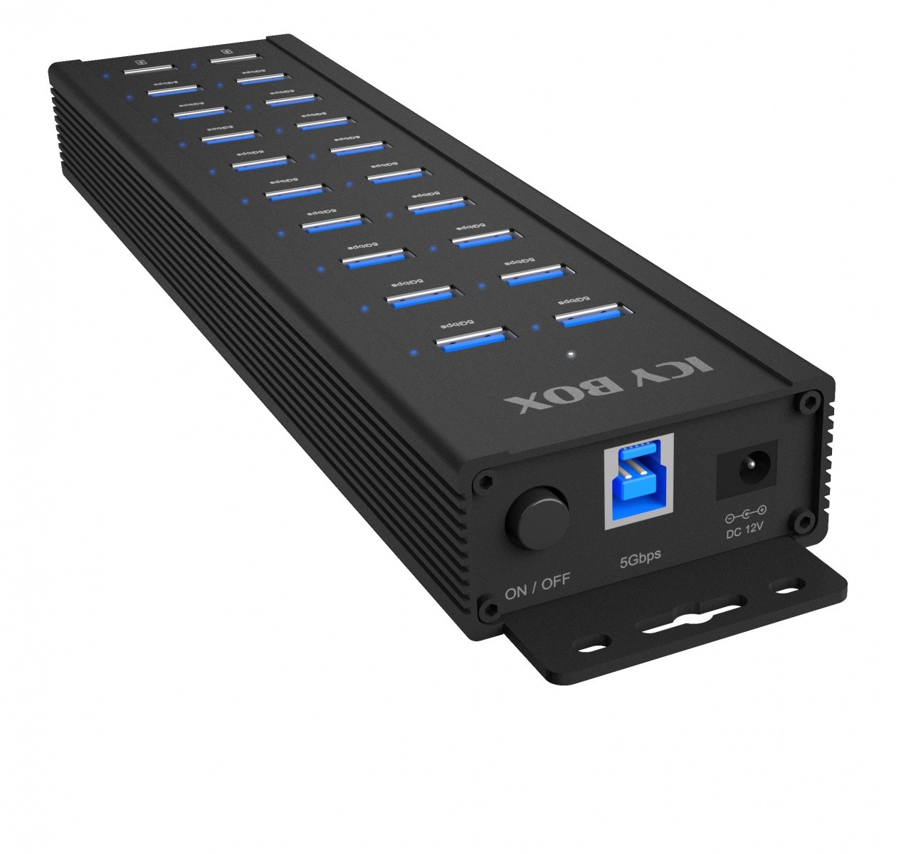 USB Hub 20-portni, 96W napajalnik