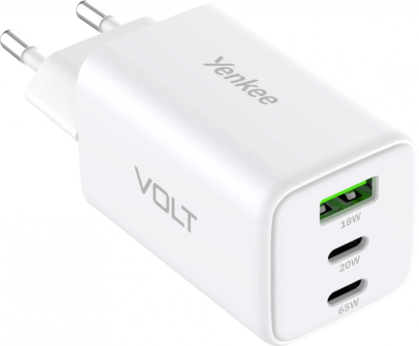 Stenski polnilnik 3xUSB 65W, PD 3.0, QC 4.0 7