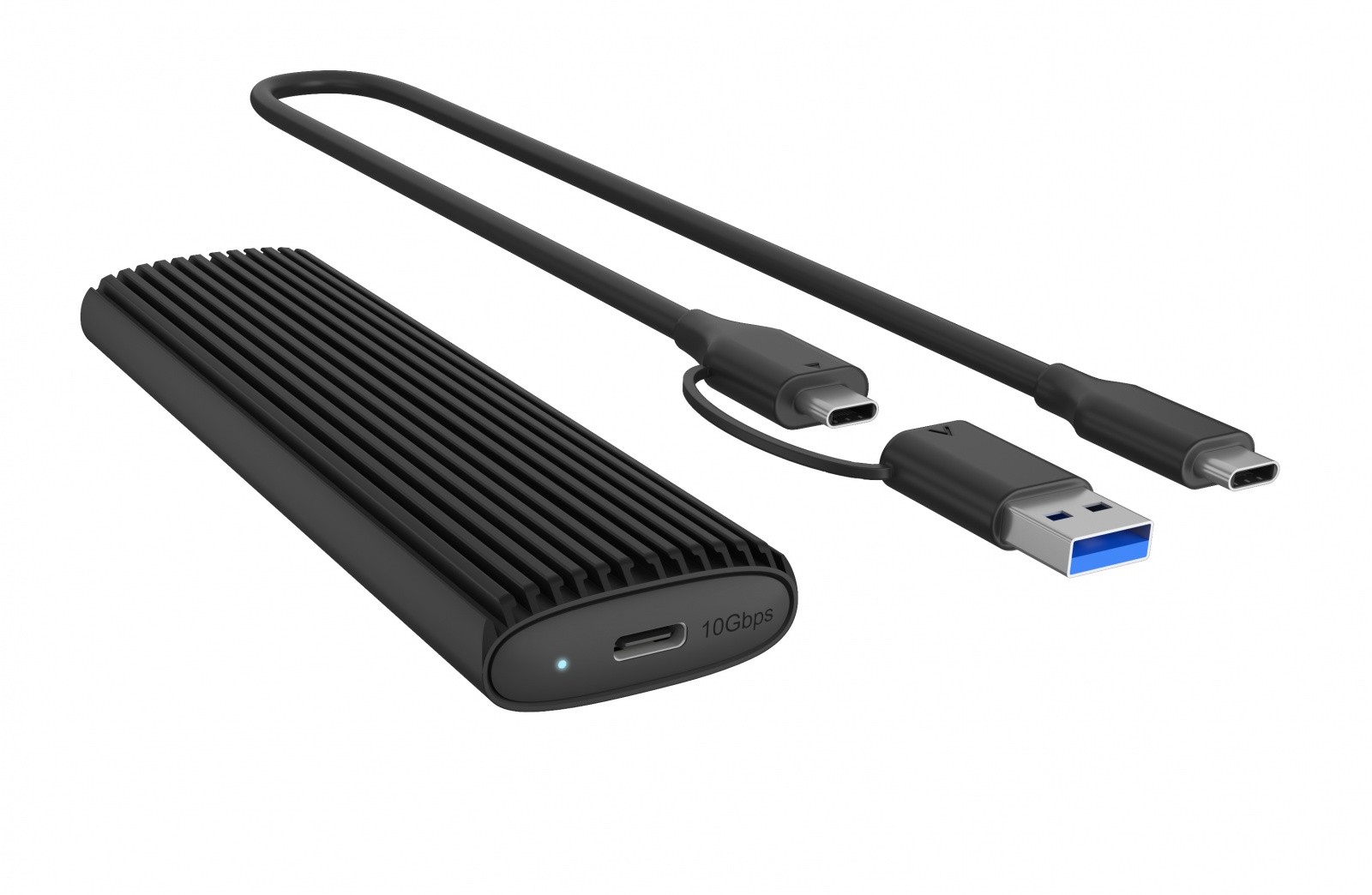 Ohišje za M.2 NVMe/SATA SSD, USB 3.1 Gen 2
