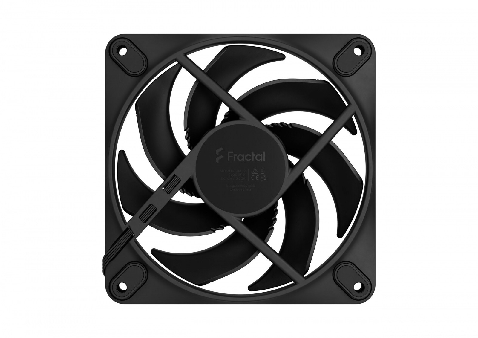 Fractal Design Momentum 12 črn 120mm PWM PC ventilator 2