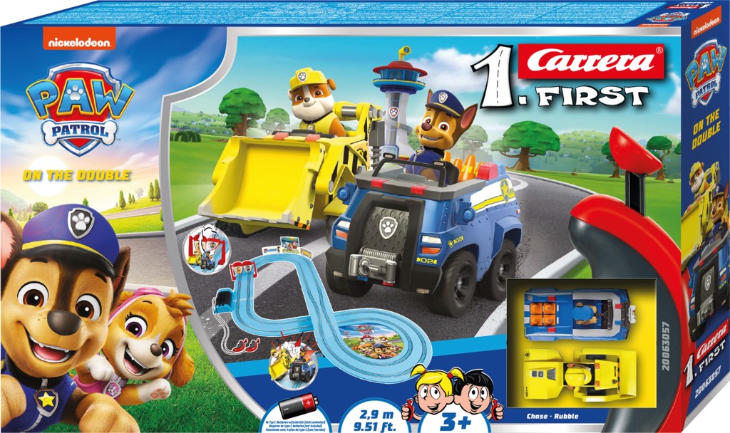 Carrera First PAW PATROL "On the Double" dirkalna proga 2.9m