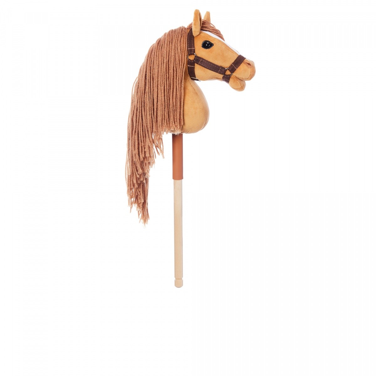 Leseni konj na palici HOPPIHORSE A4, barva kostanjeva 6