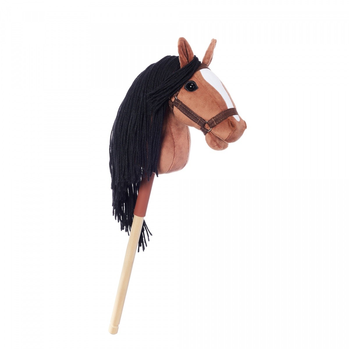 Leseni konj na palici HOPPIHORSE A4, barva gniada 2