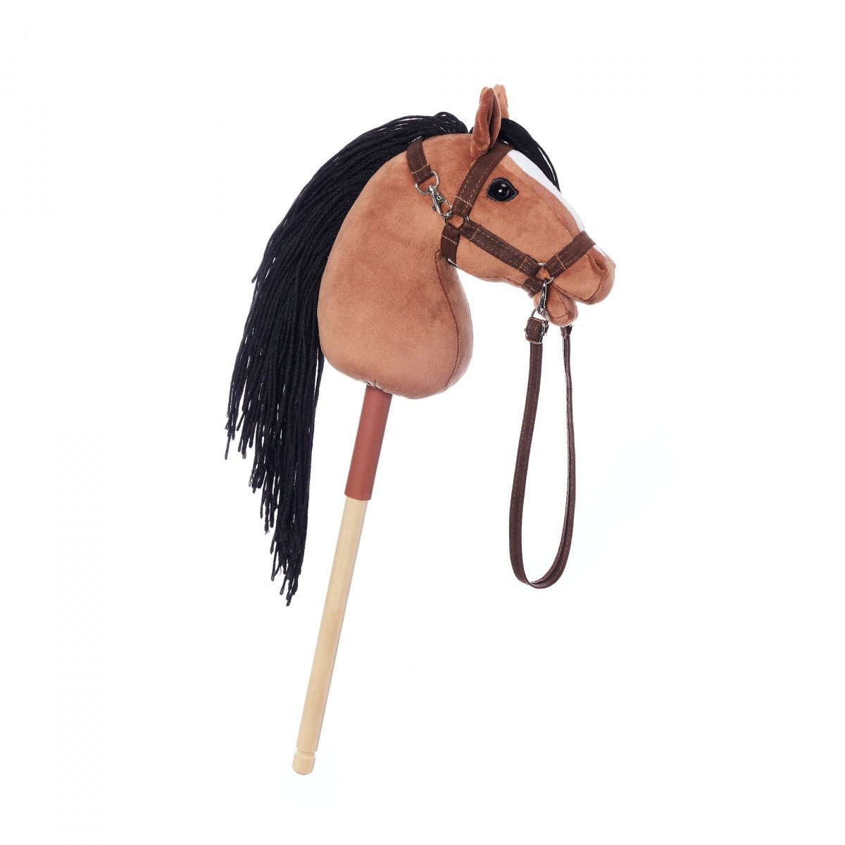 Leseni konj na palici HOPPIHORSE A4, barva gniada 4
