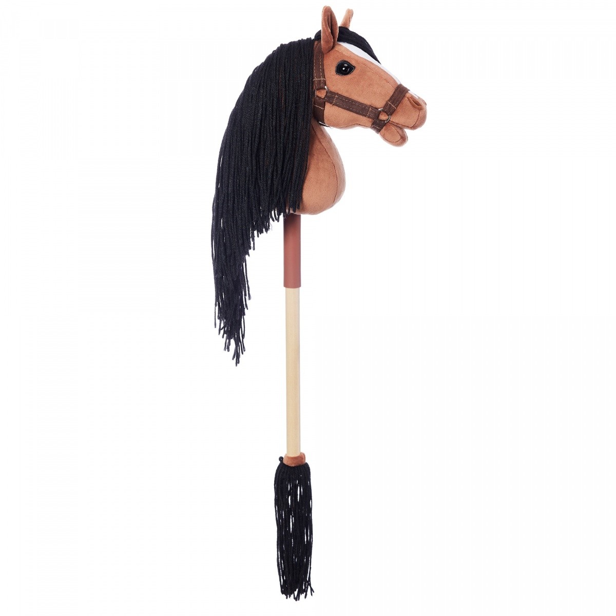 Leseni konj na palici HOPPIHORSE A4, barva gniada 5