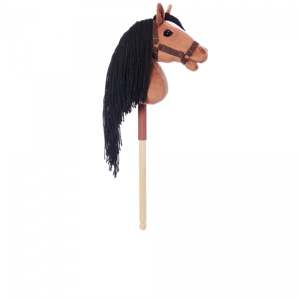 Leseni konj na palici HOPPIHORSE A4, barva gniada 6