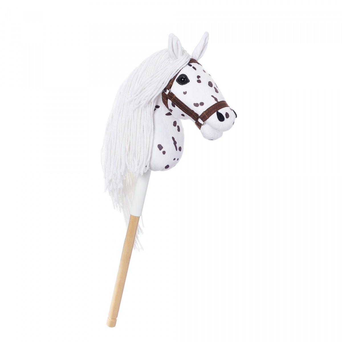 Tootiny HOPPIHORSE A4 Leopard konj na palici, bel, pegast 2