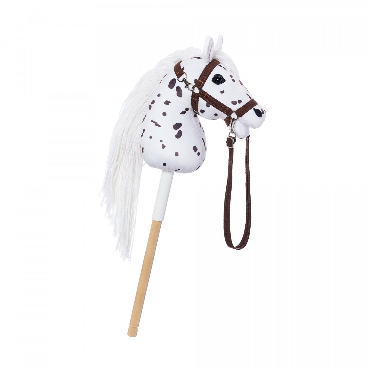 Tootiny HOPPIHORSE A4 Leopard konj na palici, bel, pegast 4