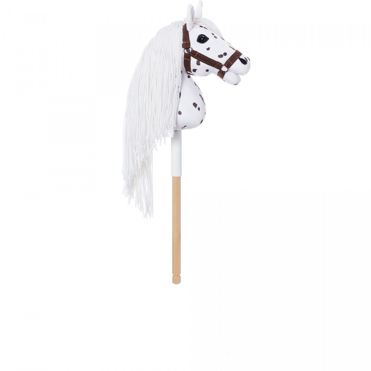 Tootiny HOPPIHORSE A4 Leopard konj na palici, bel, pegast 6
