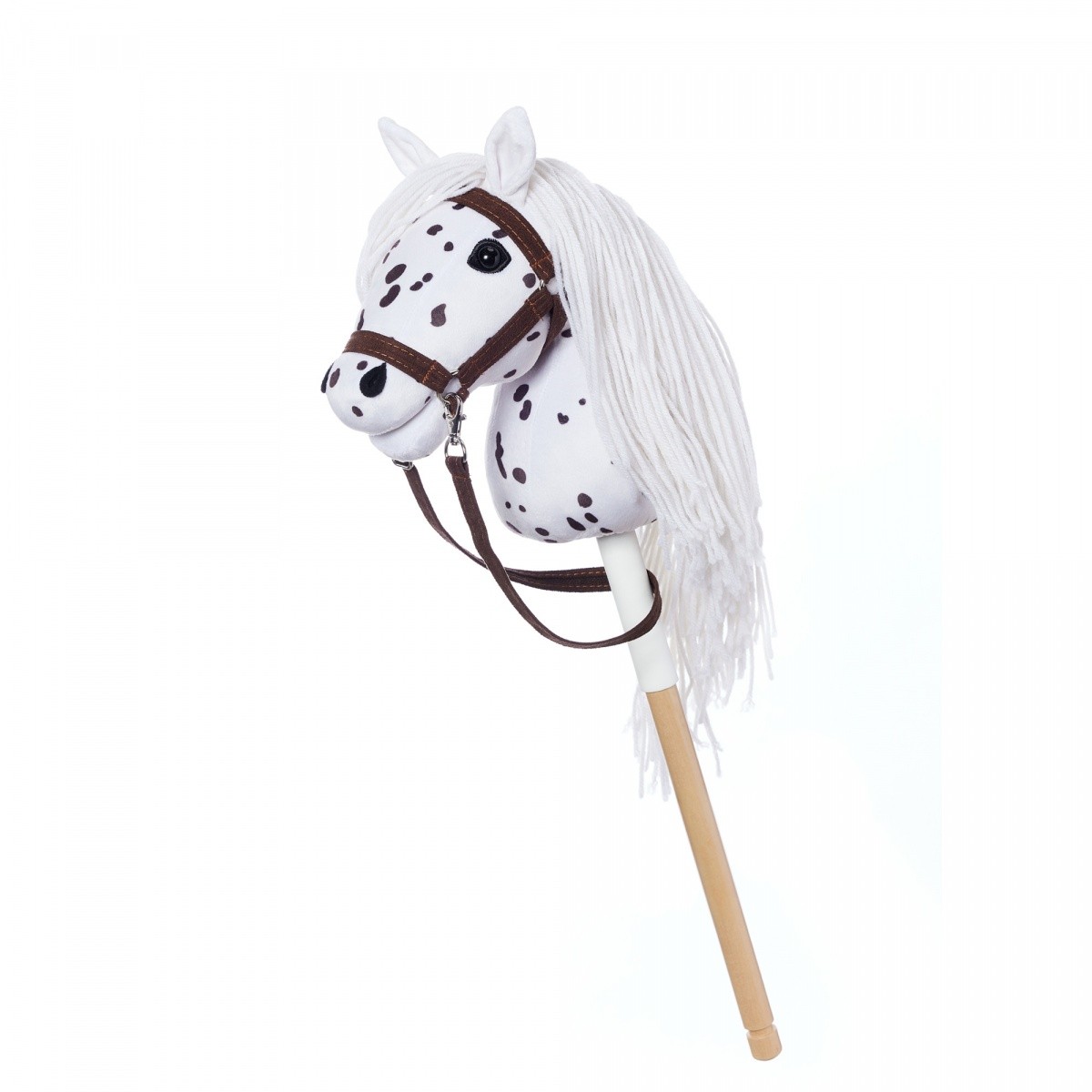 Tootiny HOPPIHORSE A4 Leopard konj na palici, bel, pegast 7