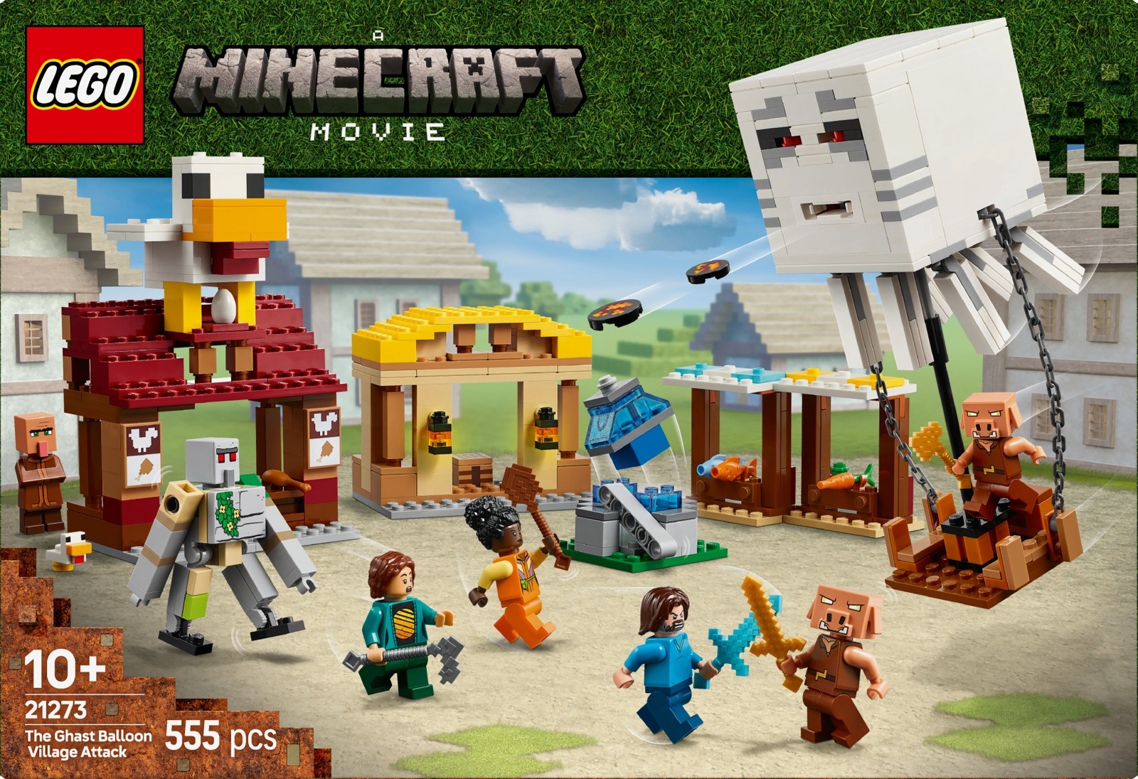 LEGO Minecraft 21273 Napad balonskega ghasta na vas 2