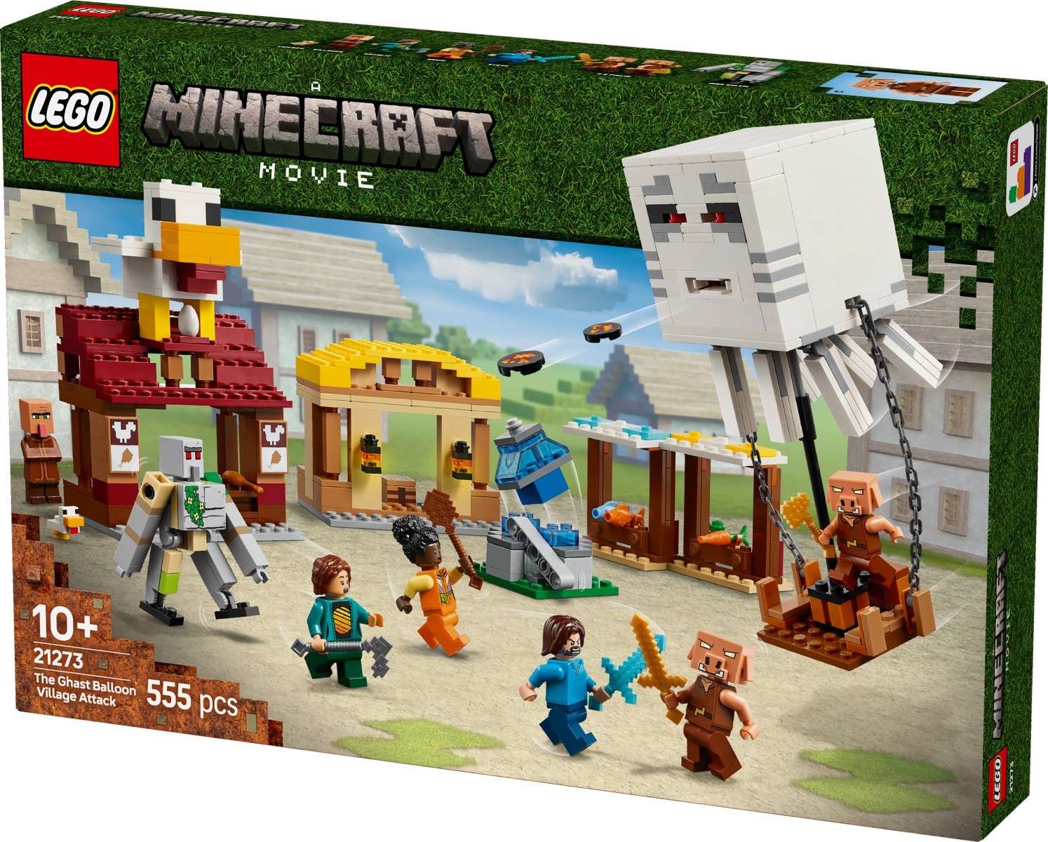 LEGO Minecraft 21273 Napad balonskega ghasta na vas 3