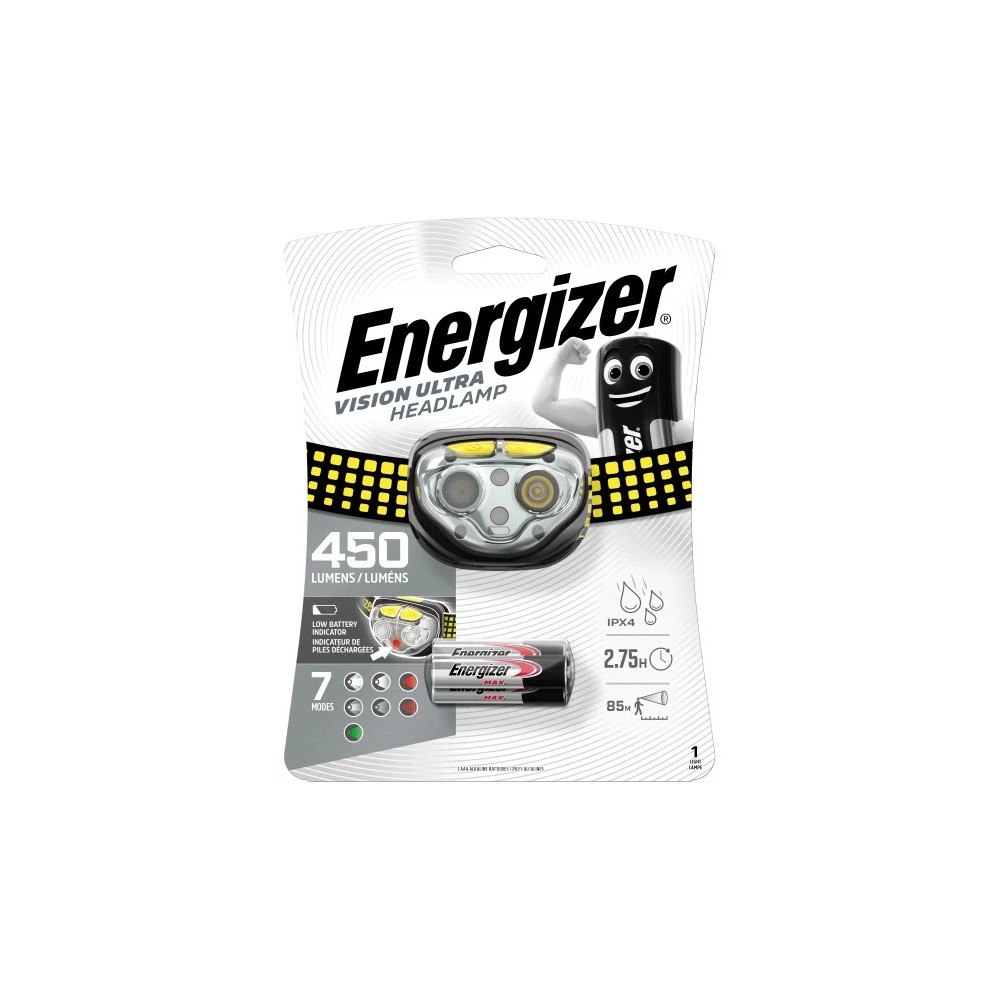 Naglavna svetilka Energizer VISION ULTRA, 450 lm, 50h