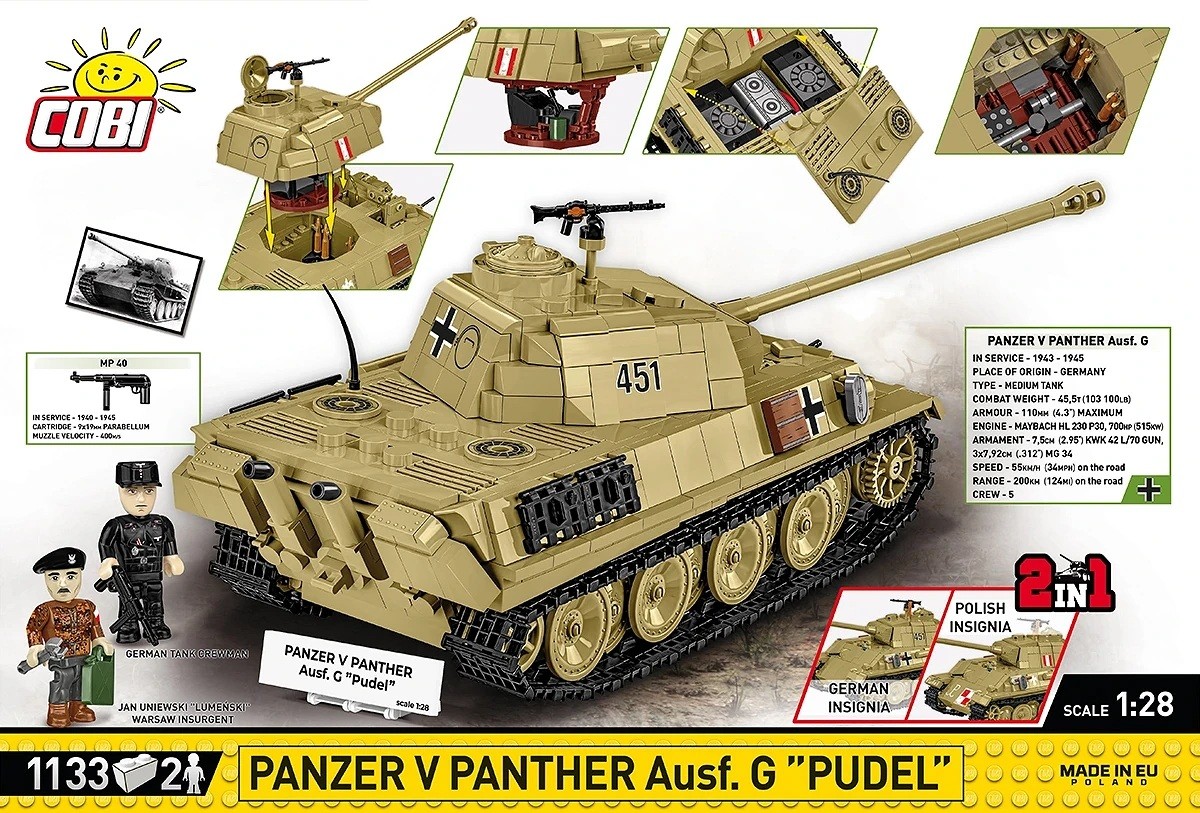 Gradbeni bloki Panzer V Panther G, 1133 kosov 3