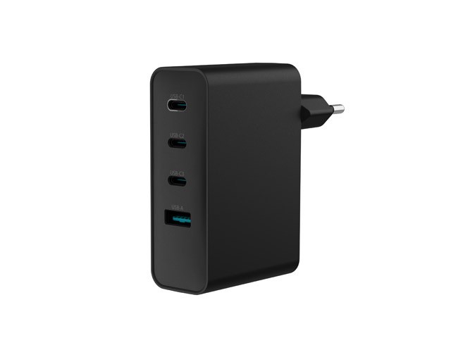 Napajalnik Ribera GAN 100W, 3xUSB-C + 1x USB-A, črn 2