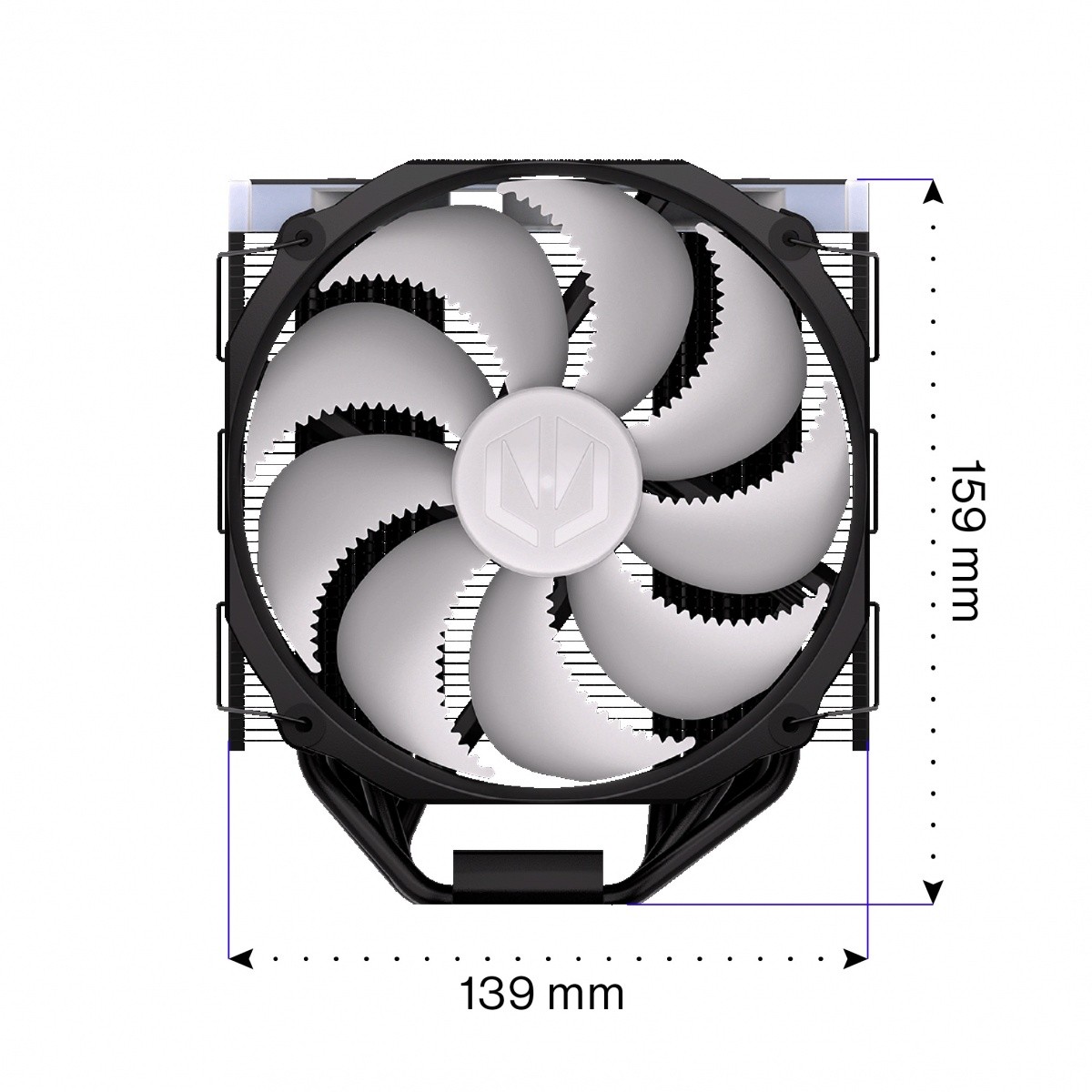 Hladilnik procesorja Fortis 5 Black ARGB 2