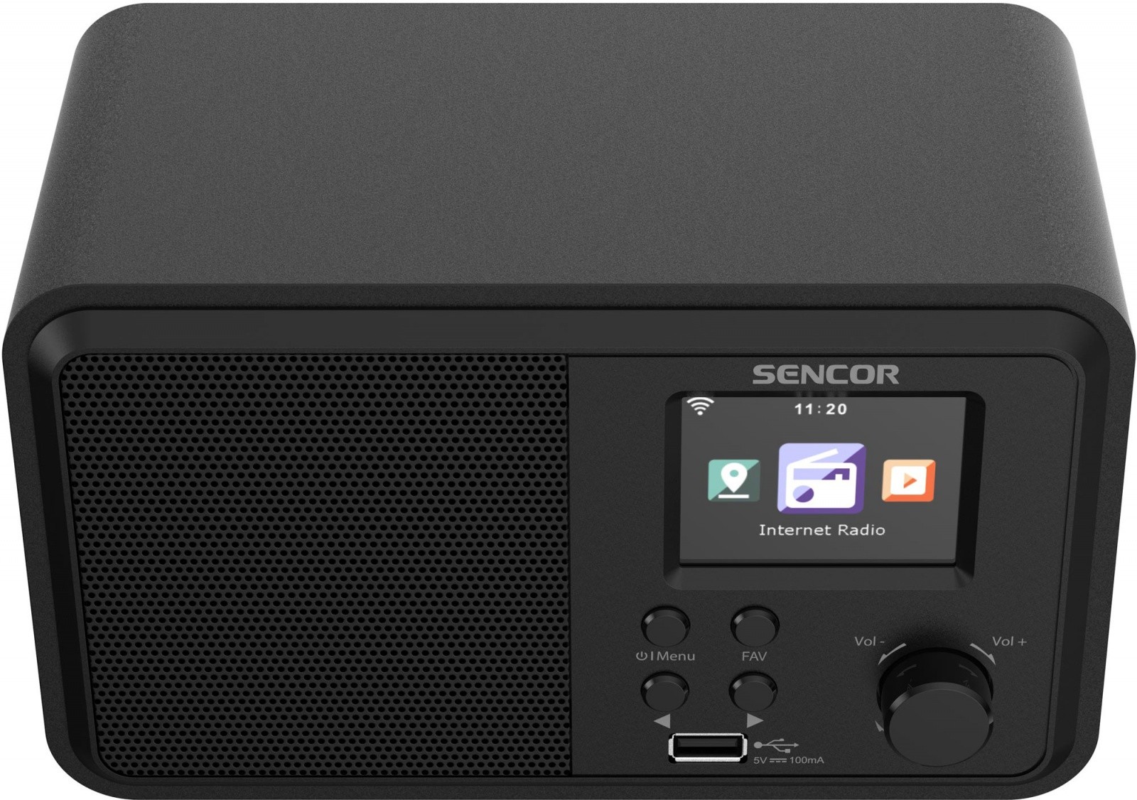 Internetni radio z močjo 4W, WiFi, FM, DAB+ 4