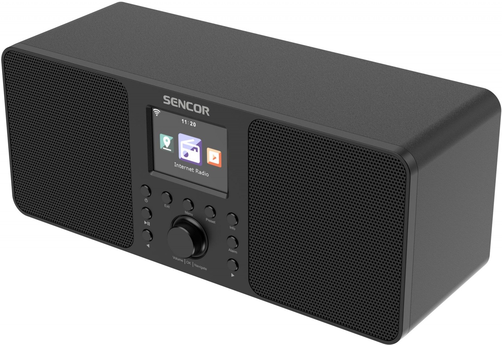Sencor internetni radio SIR6100B 2x10W WiFi, FM, DAB+, USB 2