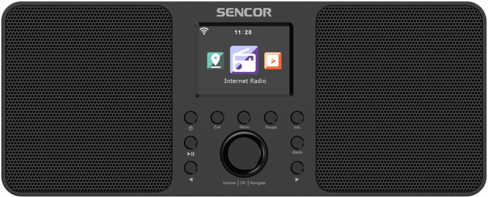 Sencor internetni radio SIR6100B 2x10W WiFi, FM, DAB+, USB