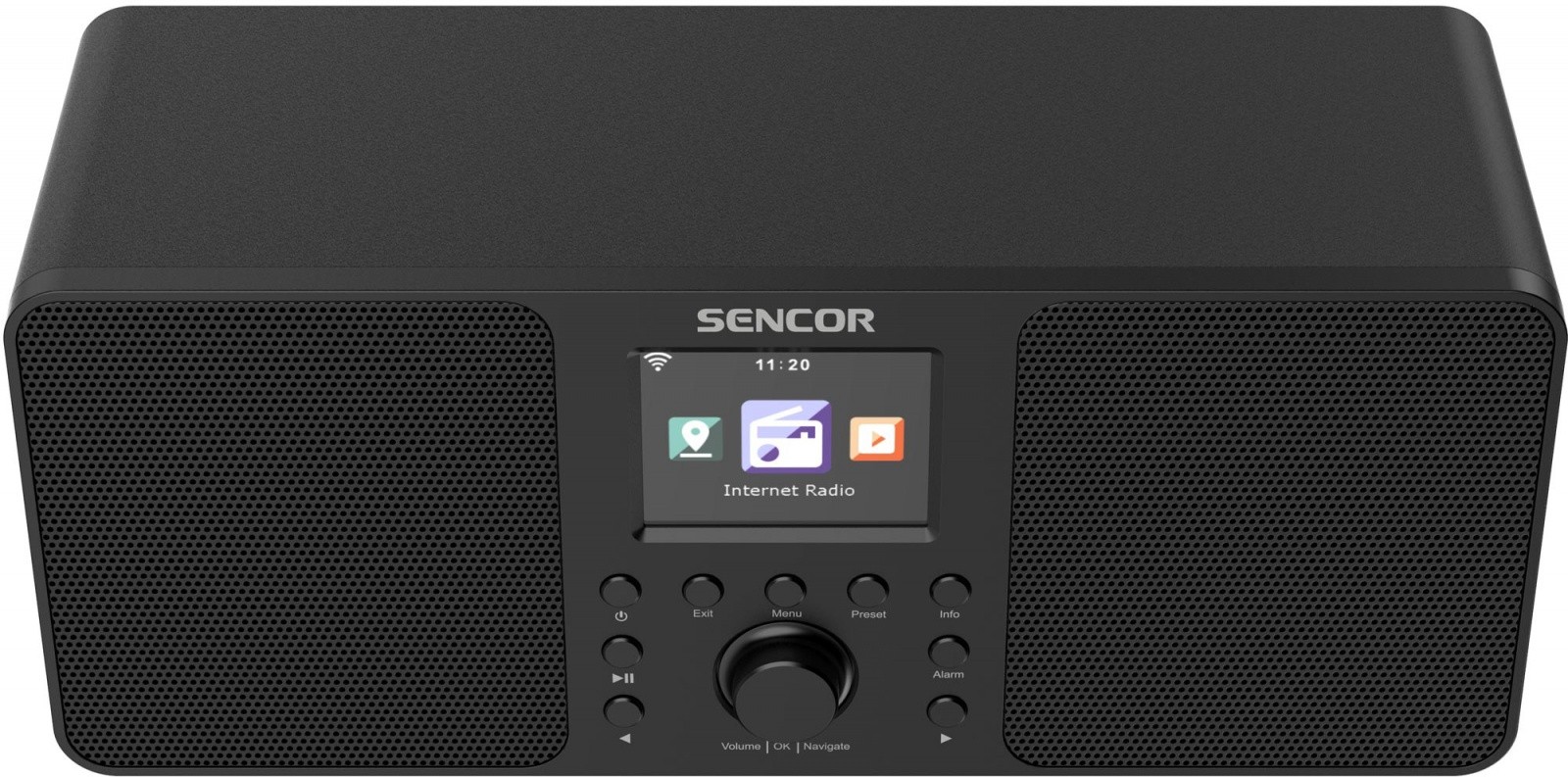 Sencor internetni radio SIR6100B 2x10W WiFi, FM, DAB+, USB 4