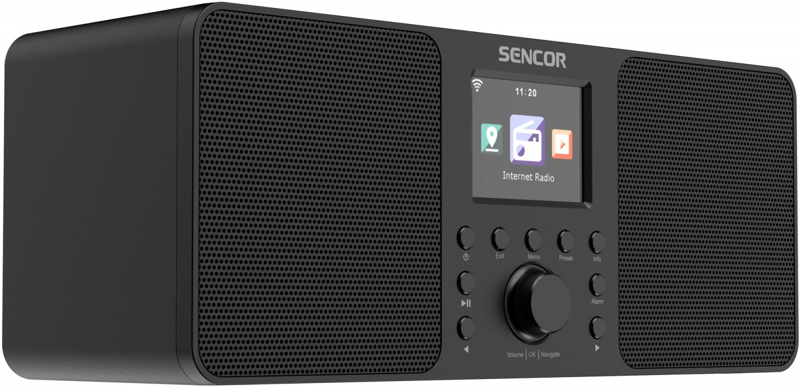 Sencor internetni radio SIR6100B 2x10W WiFi, FM, DAB+, USB 5
