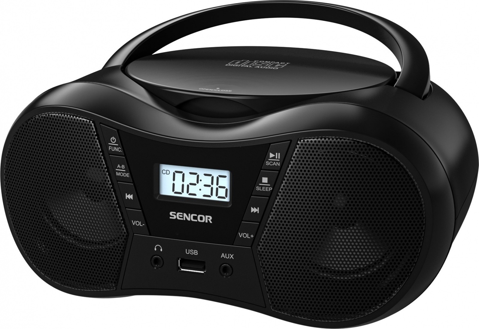 CD radio predvajalnik SPT 2300 BK (CD/MP3/USB/BT)