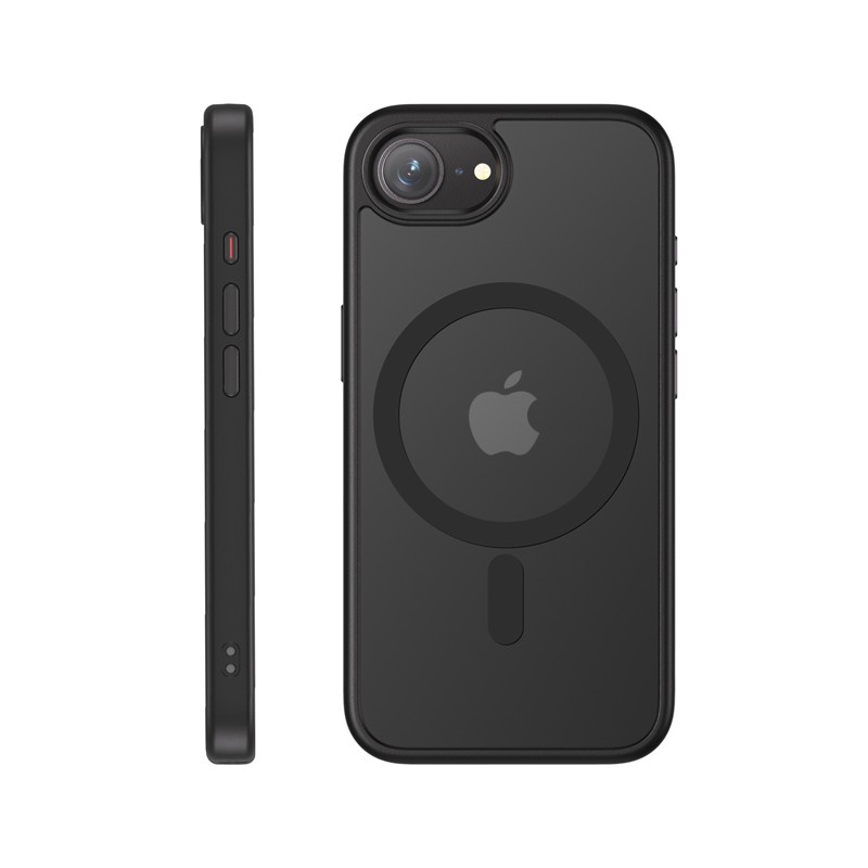 Hybrid Frost MAG Zaščitna ovitek za iPhone 17e / 16e MagSafe, črn 3