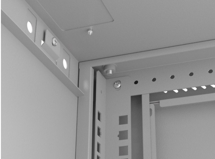 Lanberg 19" 6U 540x350 viseča rack omarica (siva, steklena vrata) 5