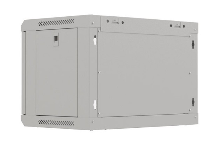Lanberg 19" 6U 540x350 viseča rack omarica (siva, steklena vrata) 8