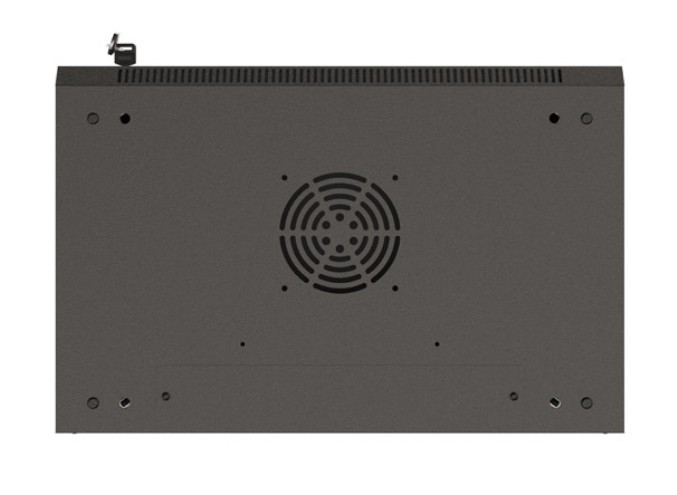 Stenska montažna omara 19" 540x350 črna, steklena vrata (flat pack) 5