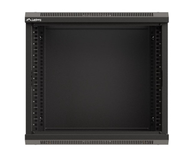 Stenska montažna omara 19" 540x350 črna, steklena vrata (flat pack) 6