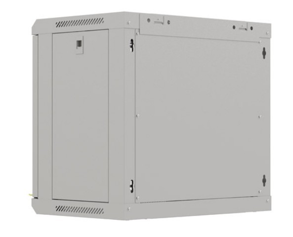 Stenska montažna omara 19" 9U 540x350 siva, steklena vrata (flat pack) 4