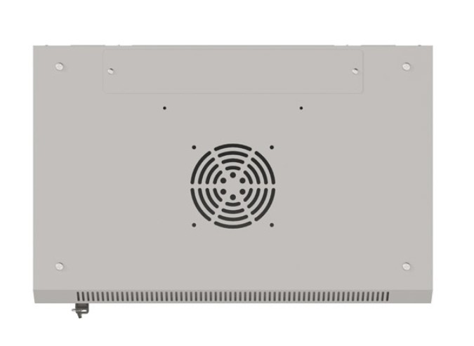 Stenska montažna omara 19" 9U 540x350 siva, steklena vrata (flat pack) 6