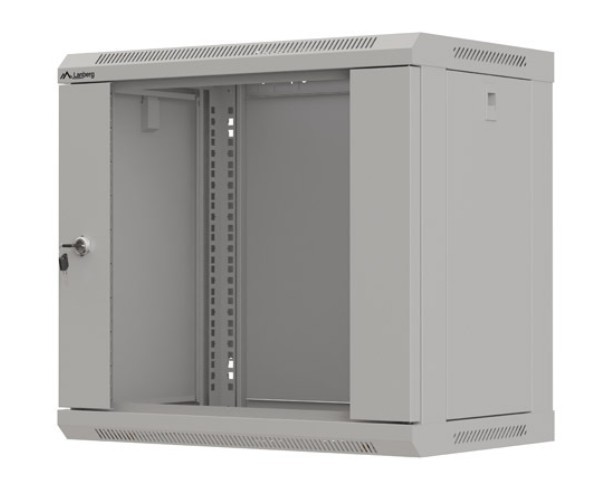 Stenska montažna omara 19" 9U 540x350 siva, steklena vrata (flat pack) 8