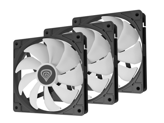 Set 3 ventilatorjev Genesis OXAL 120 ARGB, črn 2